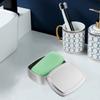 Garneck 2pcs 150ml Aluminum Soap Boxes Silver Bar Soap Travel Case Cosmetic Soap Container with Lid Square Soap Case view 3