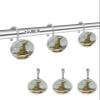 Animal Shower Curtain Hooks, Lizard Eyes Blue Sky Gradient Nostalgic 12PCS Shower Curtain Hooks Rings for Bathroom Stainless Steel Rust Resistant Shower Curtain Hangers view 2
