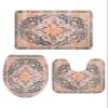 Wotrend Medieval Turkish Patterns 3 Piece Bath Rugs Set Mural Wallpaper Retro Bathroom Mats Absorbent Contour Soft Mat Toilet Lid Cover Bathroom Decor Set, 20"x32"+16"x18"+16"x20" view 1