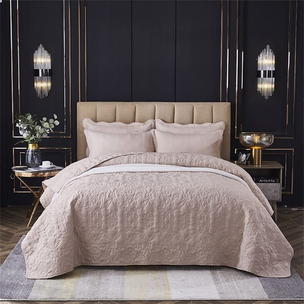 SKipdr Embossed Sheetsplaid Sheetsbedspreadsblankets Thin Quilts Bed Covers Summer Cool Quilt Kits (Color : D, Size : 220x240cm)