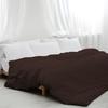 5pcs Cotton Hotel Quality Duvet Cover Twin (68 x 90) Zipper Clouser Solid Brown Duvet Cover view 1