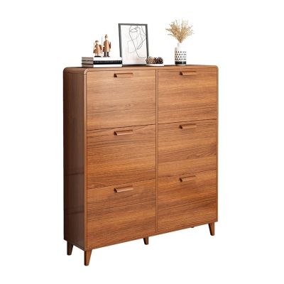 WAOCEO Shoe Cabinets Entry Shoe Cabinet Home Door Solid Wood Color partition Dump Cabinet Small Apartment Shoe Rack Large Capacity Storage Cabinet Cabinet for Entryway (Color : 120x17x124cm)