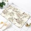 Abstract Flowers Bathroom Rugs 24x36, Extra Soft and Absorbent Microfiber Bath Mat, Non-Slip, Machine Washable, Quick Dry Shaggy Bath Carpet, Suitable for Bathroom Floor, Tub, Shower view 1