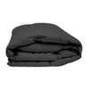 3pcs Cotton Hotel Quality Duvet Cover Twin (68 x 90) Zipper Clouser Solid Dark Grey Duvet Cover view 2