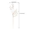 ABOOFAN 2pcs Christmas Ice Wire Clear Garland Acrylic Pearl Crystal Teardrop Beads Ornament Garland Christmas Tree Decorations Diamond Branch Garland Strands for Wreath Golden view 4