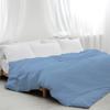 5pcs Cotton Hotel Quality Duvet Cover Oversize Queen (98 x 98) Zipper Clouser Solid Blue Duvet Cover view 1