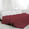 5pcs Cotton Hotel Quality Duvet Cover King (90 x 106) Zipper Clouser Solid Burgundy Duvet Cover view 1