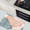 Abstract Flowers Ultra Thin Bath Mat Quick Dry Floor Mat, Super Absorbent Bathroom Rugs, Rubber Backed Bath Mat for Bathroom Non Slip, Washable Bathroom Rugs Fit Under Door, Bathtub 18x30 view 3