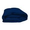 5pcs Cotton Hotel Quality Duvet Cover Oversize Queen (98 x 98) Zipper Clouser Solid Navy Blue Duvet Cover view 2