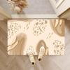 Abstract Flowers Bath Mat Rug, 60x96, Ultra Soft and Non-Slip Bathroom Rugs, Water Absorbent and Machine Washable Bath Rug for Bathroom, Shower, and Tub view 2