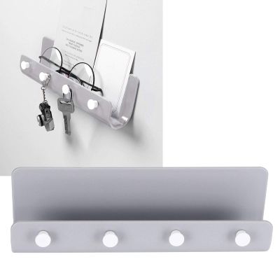 Wall Mounted Key Hanger, Hat Key Holder Rack Hanging Storage Shelf, Key Hooks Entryway Shelf for Home Bedroom Decor