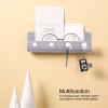 Wall Mounted Key Hanger, Hat Key Holder Rack Hanging Storage Shelf, Key Hooks Entryway Shelf for Home Bedroom Decor view 3