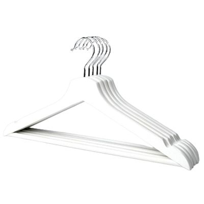 10 Pack Sturdy Wooden Hangers Durable & Slim Clothes Hanger with Natural Finish & Notches Wood Hangers Premium Coat Hanger for Closet Clothes Hangers
