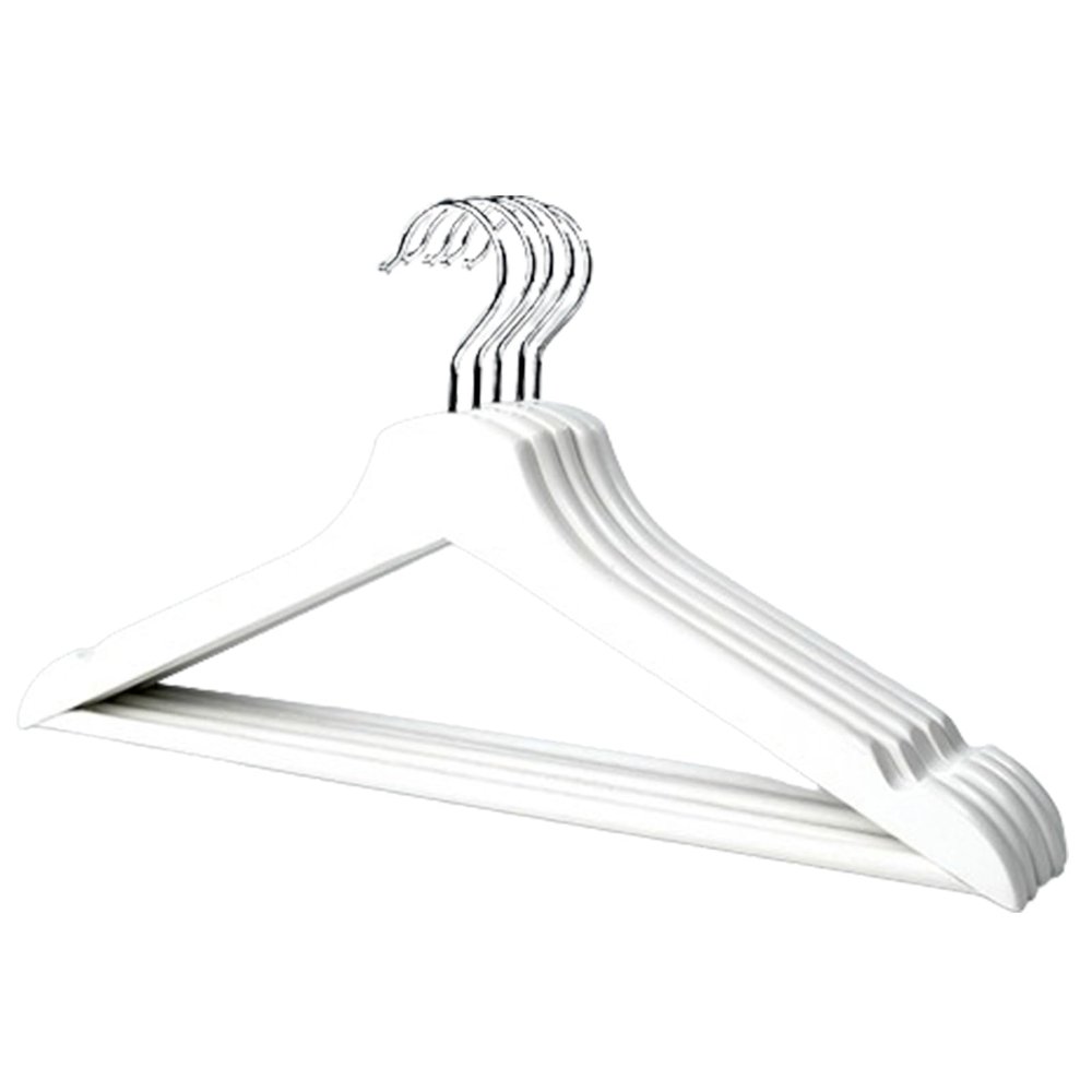 10 Pack Sturdy Wooden Hangers Durable & Slim Clothes Hanger with Natural Finish & Notches Wood Hangers Premium Coat Hanger for Closet Clothes Hangers