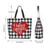 Feeuoai Valentine's Tote Bag Large with Interior Pocket Tote Bag Reusable by Shoulder Tote Bags Travel Bags Shopping Gift view 4