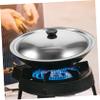 DECHOUS Pot Cover Lid Universal Lid for Pots and Pan Frying Pan Lid Soup Melting Dome Skillet Lid Seasoning Pot Lids Stainless Steel Cooking Utensils Pan Cover Metal Anti-spill 28c view 2