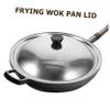 DECHOUS Pot Cover Lid Universal Lid for Pots and Pan Frying Pan Lid Soup Melting Dome Skillet Lid Seasoning Pot Lids Stainless Steel Cooking Utensils Pan Cover Metal Anti-spill 28c view 4