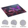 Dish Drying Mat for Kitchen Counter, Absorbent Microfiber Drainer Mats, Non-slip Kitchen Draining Mat for Coffee Machine Dish Rack Pad 18"x16" Purple plum butterfly Dish Drainer Pad view 3