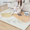 Electric Heated Floor Rug Heated Area Rug 12-Hour Timer Heater Electric Mat Overheating Protection Heated Carpet Home Electric Heated Floor Comfortable view 4