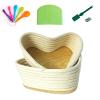 DAUTAI Yeast Bread Baking Supplies Starter Kit, 7/9.4 -Inch Sourdough Starter Kit, Oven Safe Dough Bowls Multi-Size Measuring Spoons, for Professional and Home Bakers,7.0 in view 1