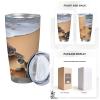 LZQPOEAS Turtles on the beach 20oz Tumbler with Lid and Straw Vacuum Insulated Coffee Mug Stainless Steel Car Cup Travel Mug Double Wall Water Bottle Holiday Gifts for Women Men view 2