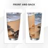 LZQPOEAS Turtles on the beach 20oz Tumbler with Lid and Straw Vacuum Insulated Coffee Mug Stainless Steel Car Cup Travel Mug Double Wall Water Bottle Holiday Gifts for Women Men view 4
