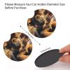 Cute German Shepherd Puppy Print Car Cup Holder Coaster 2 Pcs Non-Slip Coasters Rubber Cup Mat Insert Coasters Fit for Most Vehicles view 3