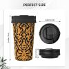 BTCOWZRV Animal print pattern Travel Coffee Mug Spill Proof Spill Proof Coffee Mug with Lid Insulated Coffee Tumbler Portable Thermal Mug Leak Proof Reusable Travel Coffee Cup for Hot and Cold view 3
