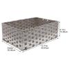 Ipetboom Gray Home Storage Basket Desk Basket Multi-function Table Pp Iron Material Office Home Organizer view 3