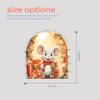 Christmas Mouse Decorations - Mouse Hole Wall Sticker Decal for Baseboard - 3D Christmas Wall Decor - Mouse Hole Wall Sticker view 4