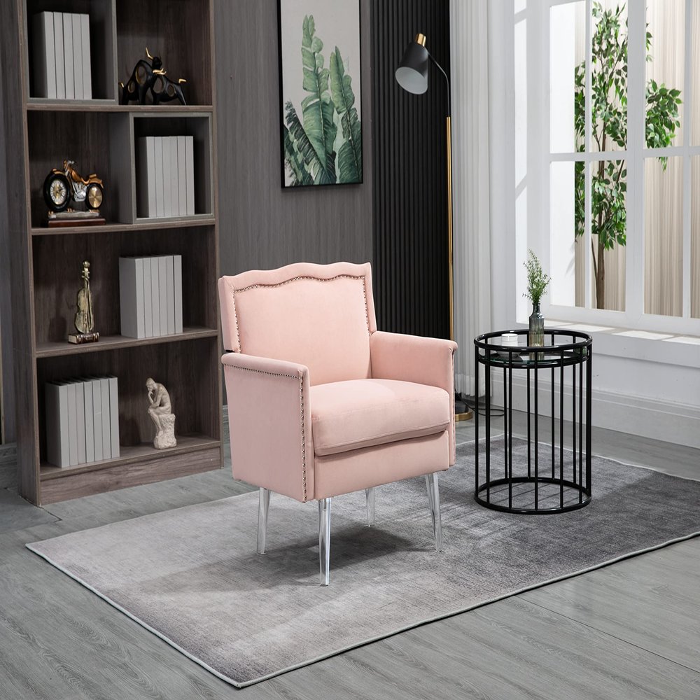 Accent Chair,Living Room Chair/Leisure Single Sofa with Acrylic feet