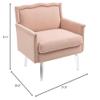 Accent Chair,Living Room Chair/Leisure Single Sofa with Acrylic feet view 2