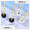 Unomor 4pcs Pen Holder Toothbrush Stand Stylish Desk Organizer for Pens Toothbrushes and Bathroom Accessories view 4