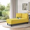65" Mid-Century Modern Fabric Corner Lounge Chair, Upholstered Indoor Chaise Lounge for Bedroom,Office,Small Living Room & Apartment view 1