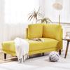 65" Mid-Century Modern Fabric Corner Lounge Chair, Upholstered Indoor Chaise Lounge for Bedroom,Office,Small Living Room & Apartment view 2
