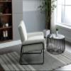 Accent Chair - Modern Industrial Slant Armchair with Metal Frame - Premium High Density Soft Single Chair for Living Room Bedroom view 4