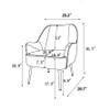 Modern Soft White Teddy Fabric Ivory Ergonomics Accent Chair Living Room Chair Bedroom Chair Home Chair with Gold Legs and Adjustable Legs for Indoor Home view 2
