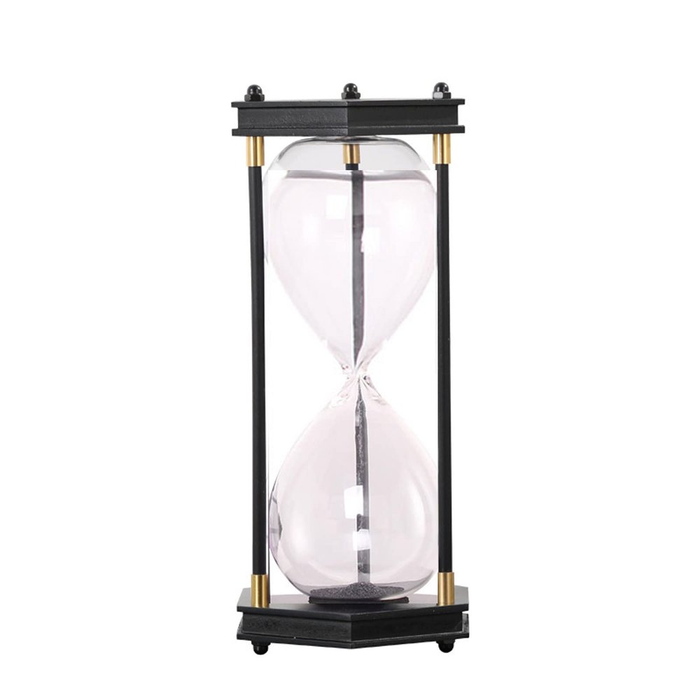 Hourglass Timer,30 Minutes Wooden Sand Timer Large Hourglass Timer Decorative Sandglass Hourglass Decoration Hourglass Home Desk Decor Xmas Birthday Gift Office Desk Bedroom Party Holiday Wooden Hourg
