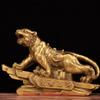 burid Pure Copper Tiger Statues Zodiac Brass Tiger Lucky Sculpture Office Study Desktop Figurine Home Decoration view 1