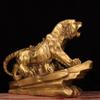 burid Pure Copper Tiger Statues Zodiac Brass Tiger Lucky Sculpture Office Study Desktop Figurine Home Decoration view 2