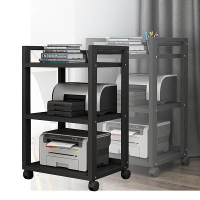 BXKCFYBSQ Removable Audio Stand Media Player Stand Stereo Rack Sound Tower, Floor Standing Storage Rack with Height Adjustable Wooden Shelf for Home Office (Color : Style 2, Size : 50x40x79cm)