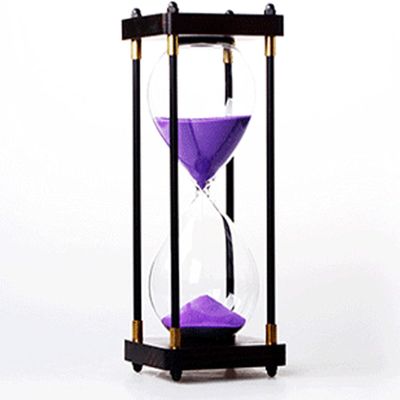 Hourglass Timer,15 Minutes Wooden Sand Timer Large Hourglass Timer Decorative Sandglass Hourglass Decoration Hourglass Home Desk Decor Xmas Birthday Gift Office Desk Bedroom Party Holiday Wooden Hourg