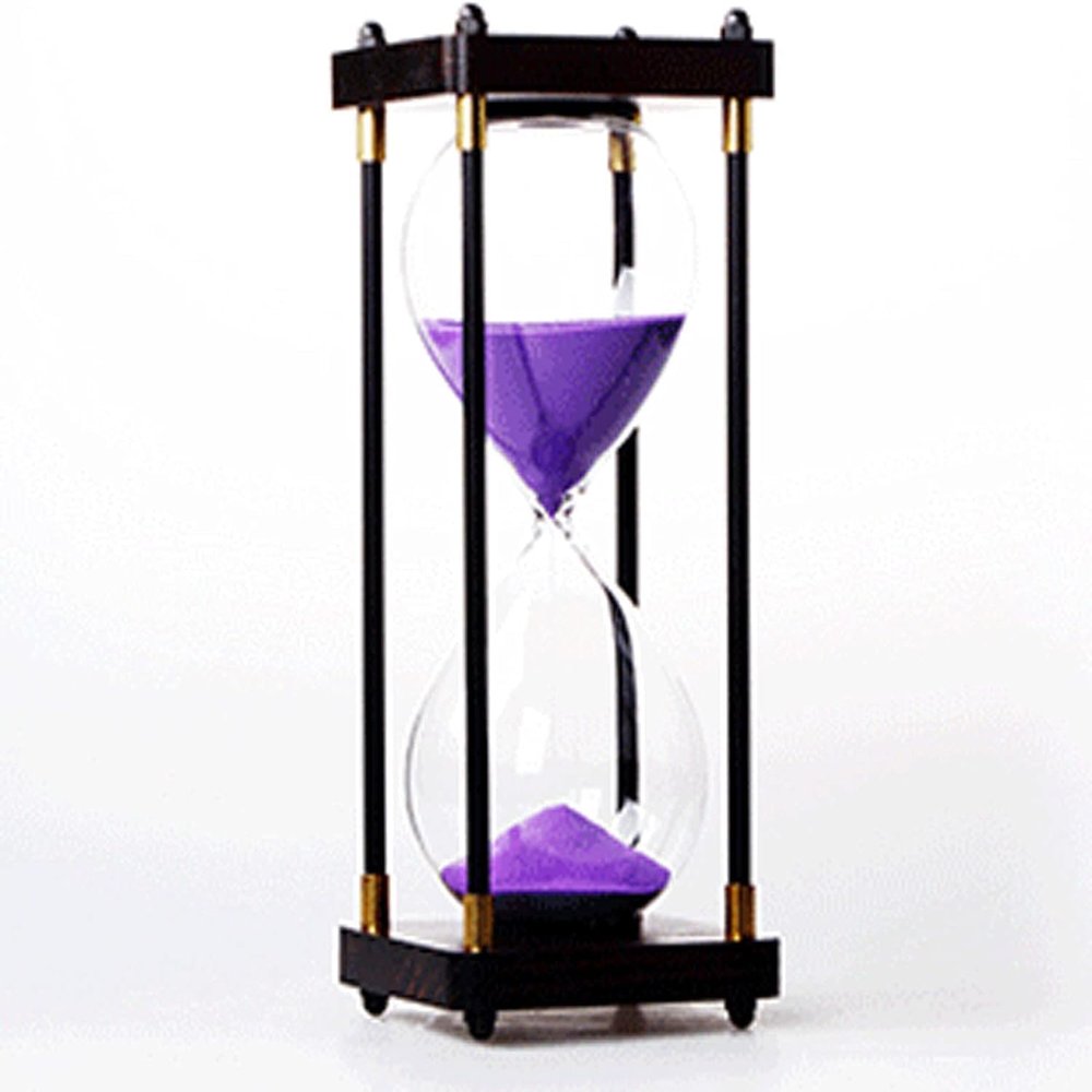 Hourglass Timer,15 Minutes Wooden Sand Timer Large Hourglass Timer Decorative Sandglass Hourglass Decoration Hourglass Home Desk Decor Xmas Birthday Gift Office Desk Bedroom Party Holiday Wooden Hourg