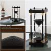 Hourglass Timer,15 Minutes Wooden Sand Timer Large Hourglass Timer Decorative Sandglass Hourglass Decoration Hourglass Home Desk Decor Xmas Birthday Gift Office Desk Bedroom Party Holiday Wooden Hourg view 3