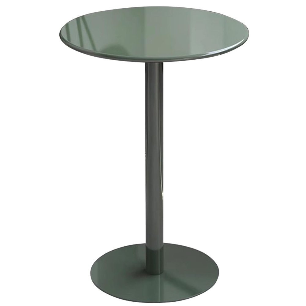 Round Cocktail Bar Table with Metal Base, Tall Bistro Pub Table, Counter Height Dining Table Breakfast Kitchen Bar Table Coffee Table for Small Space (Size : 60x60x104cm)
