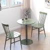 Round Cocktail Bar Table with Metal Base, Tall Bistro Pub Table, Counter Height Dining Table Breakfast Kitchen Bar Table Coffee Table for Small Space (Size : 60x60x104cm) view 2