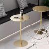 Small Pub Table, Tall Round Bar Height Cocktail Table with Metal Top and Base, Multifunctional Side Table for Pub Bar Dining Bistro Cafe Patio Outdoors, Gold (Size : 48x48x72cm) view 2