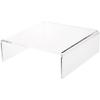 Plymor 3" H x 9" W x 9" D Clear Acrylic Short Square Display Riser view 1