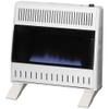 ProCom MN300TBA-B Ventless Natural Gas Blue Flame Space Heater with Thermostat Control for Home and Office Use, 30000 BTU, Heats Up to 1400 Sq. Ft., Includes Wall Mount and Base Feet, White view 1