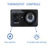 ProCom MN300TBA-B Ventless Natural Gas Blue Flame Space Heater with Thermostat Control for Home and Office Use, 30000 BTU, Heats Up to 1400 Sq. Ft., Includes Wall Mount and Base Feet, White view 4